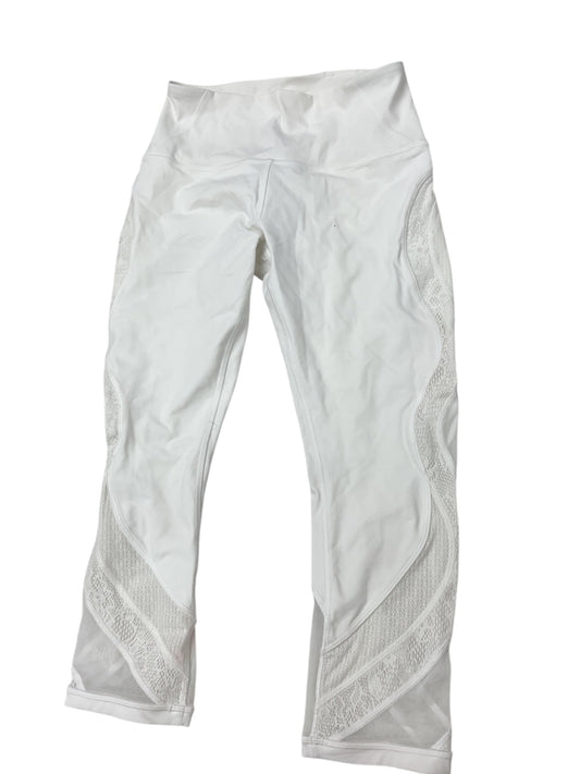 Athletic Leggings Capris By Lululemon In White, Size: 6