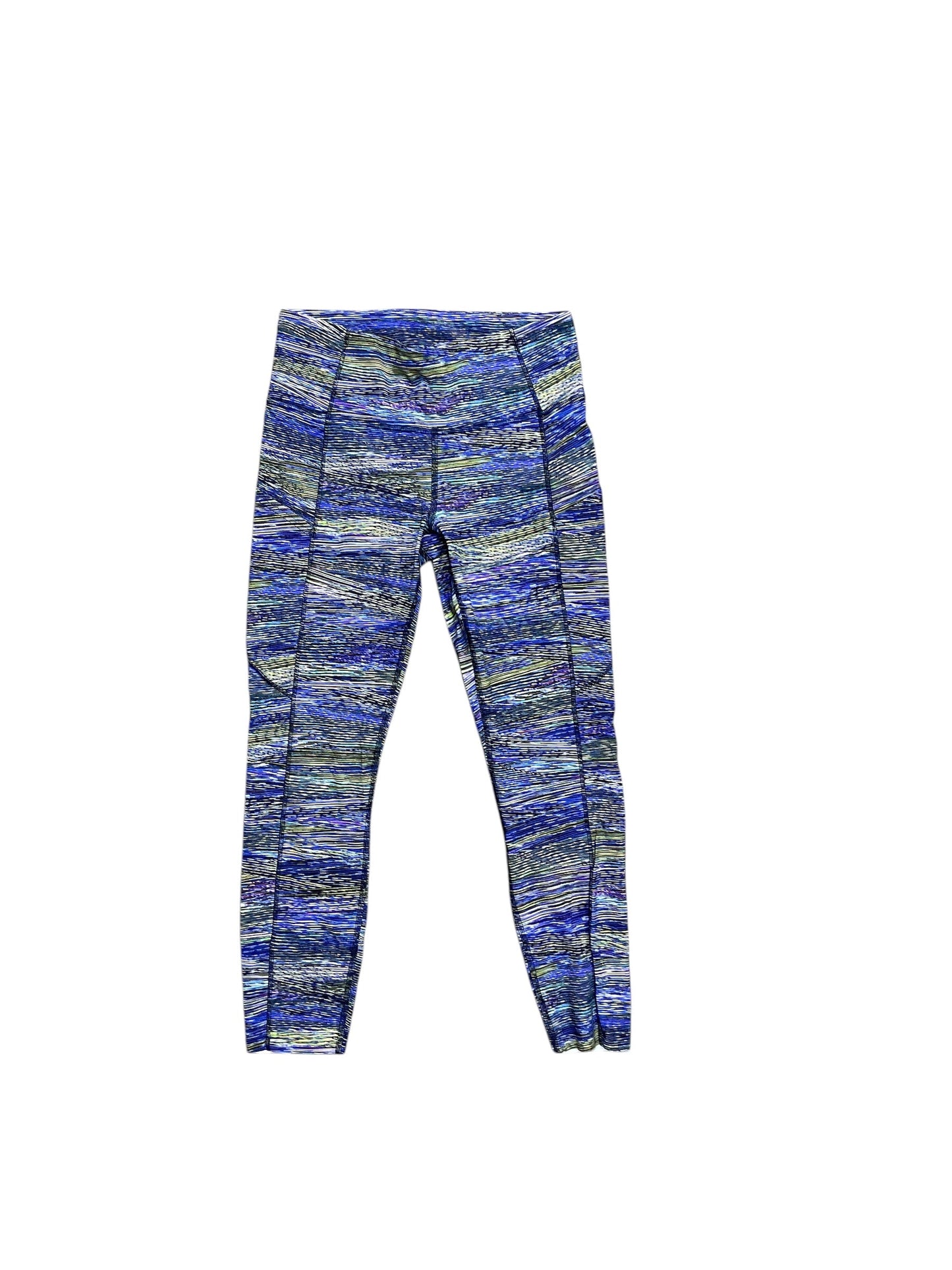 Athletic Leggings Capris By Lululemon In Blue, Size: 8