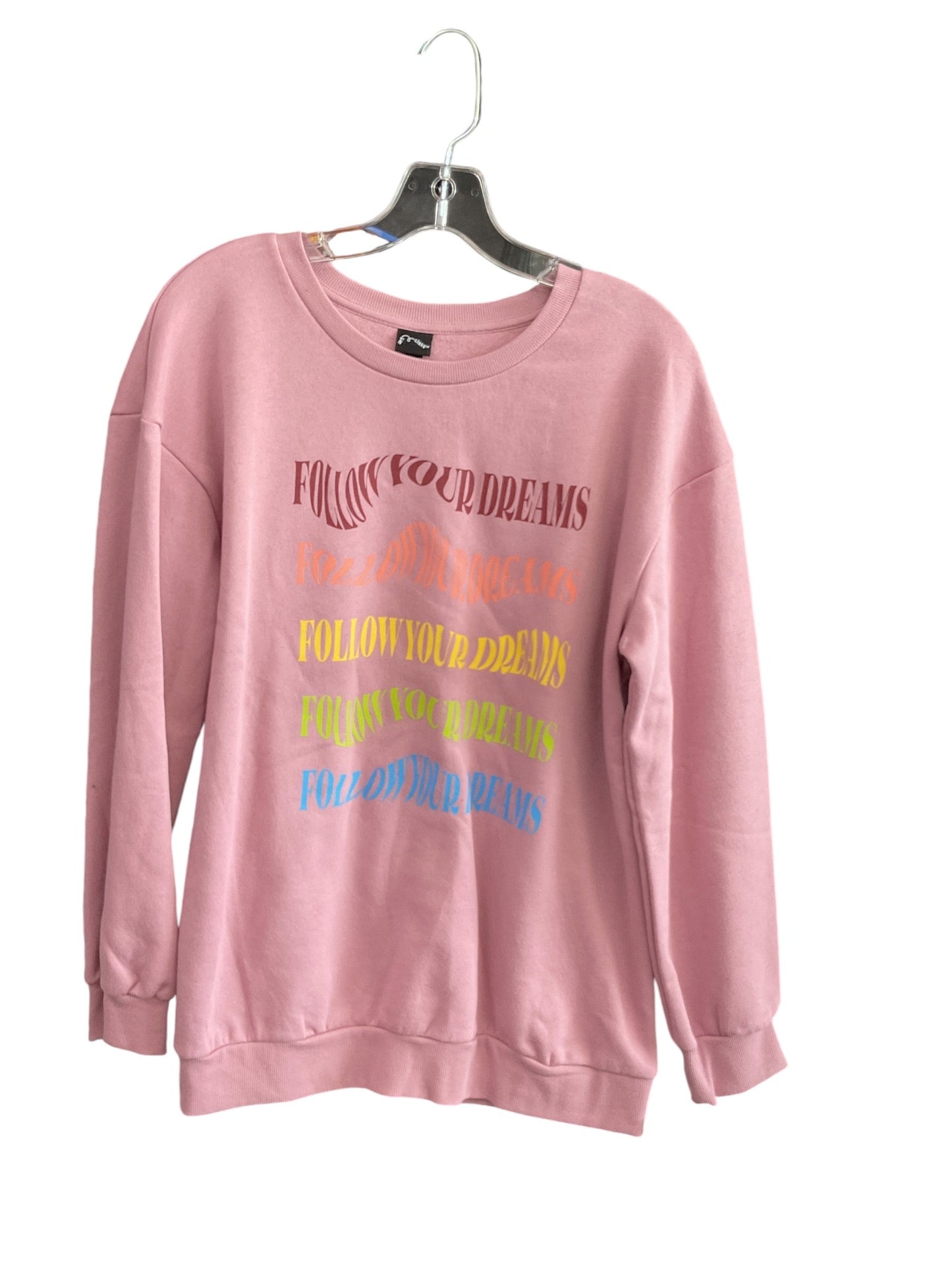 Sweatshirt Crewneck By Cmc In Pink, Size: 18