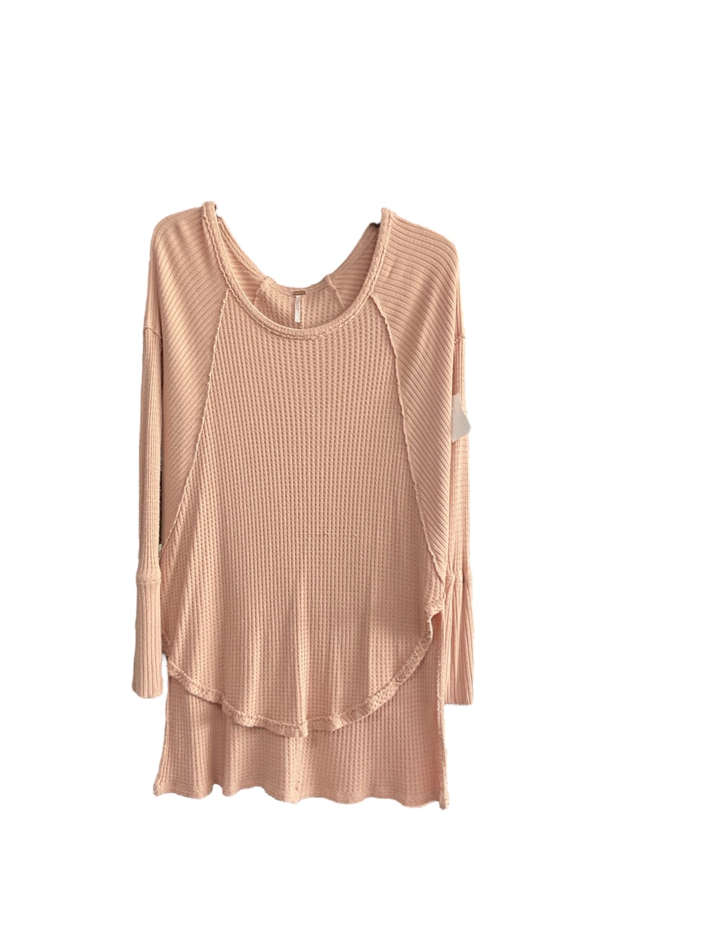 Tunic Long Sleeve By Free People In Peach, Size: S