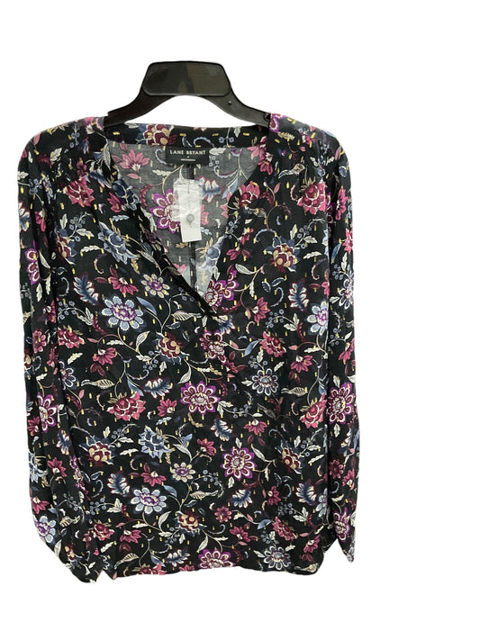 Top Long Sleeve By Lane Bryant In Floral Print, Size: 1x