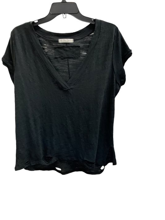 Top Short Sleeve By Free People In Black, Size: S