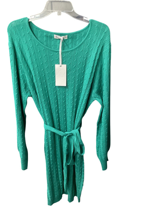 Dress Sweater By Grace Karin In Green, Size: 2x