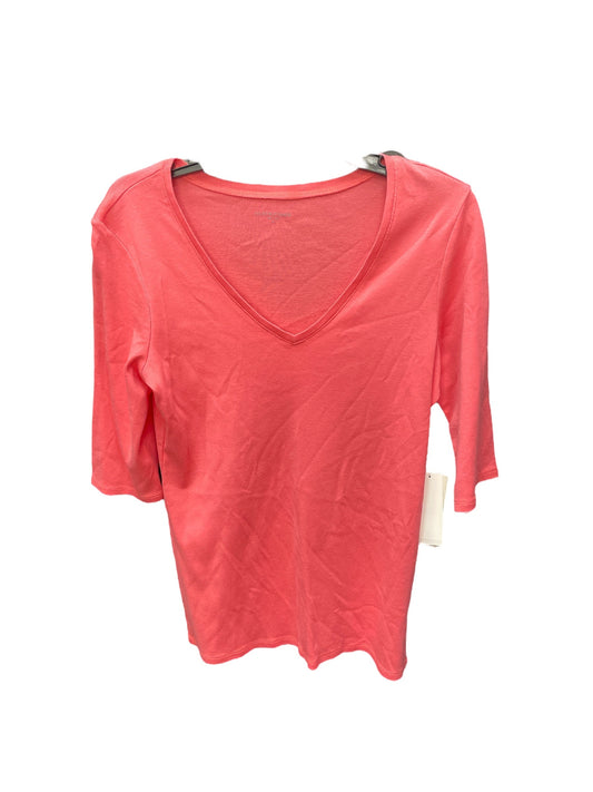 Top Long Sleeve By Eileen Fisher In Pink, Size: M