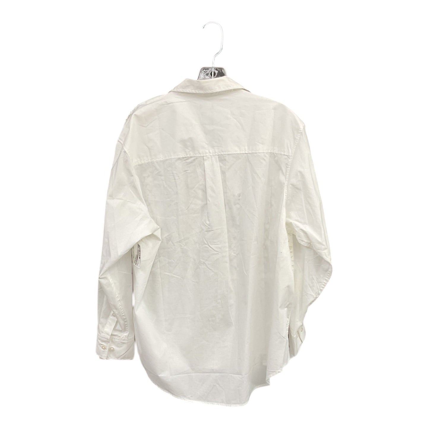 Top Long Sleeve By Gap In White, Size: S