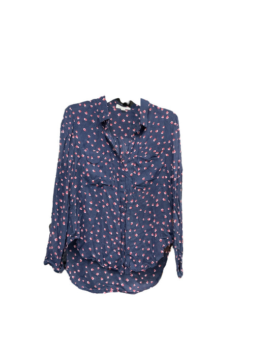 Navy Top Long Sleeve Cloth & Stone, Size S