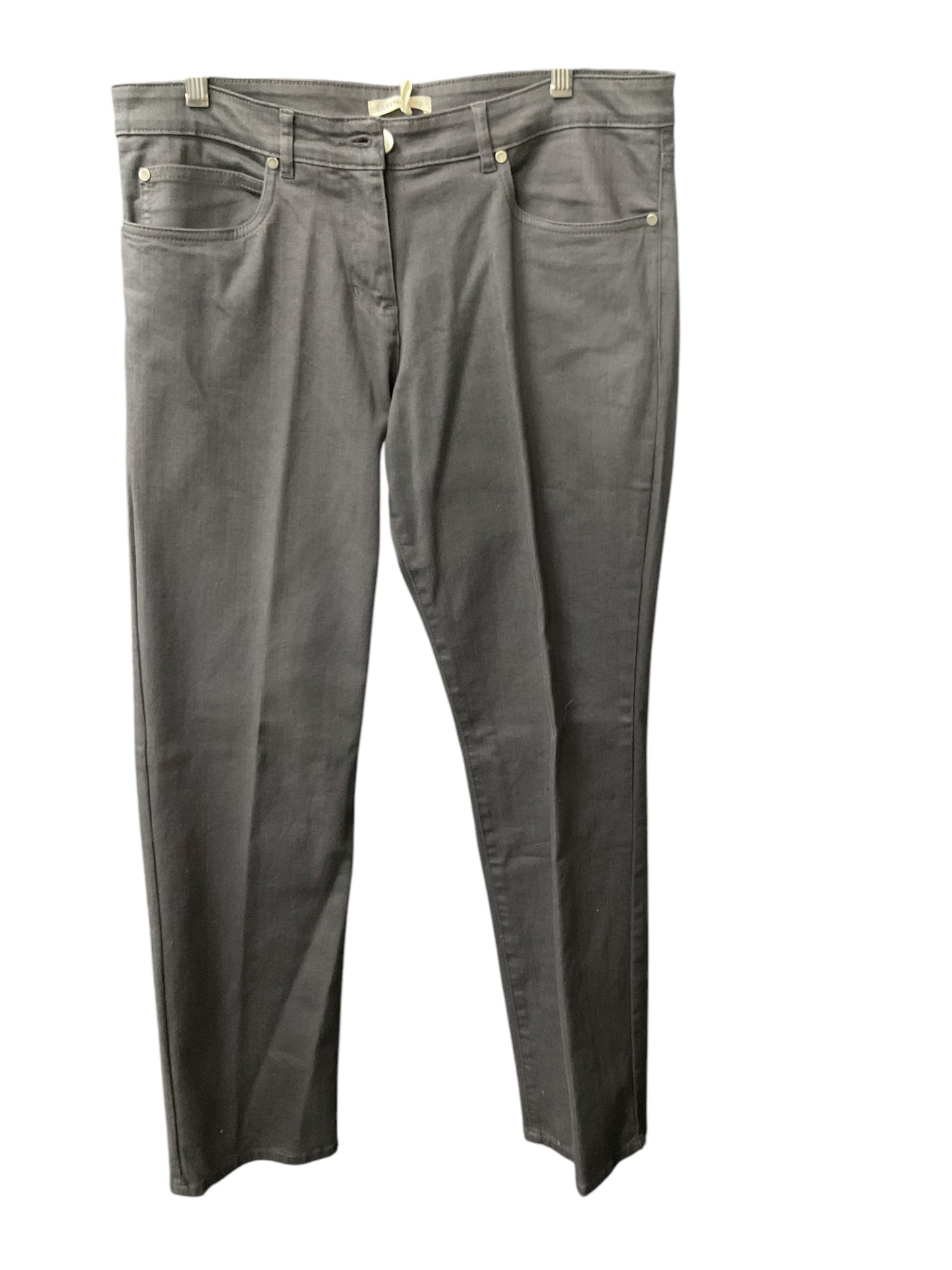 Jeans Straight By Eileen Fisher In Grey, Size: M