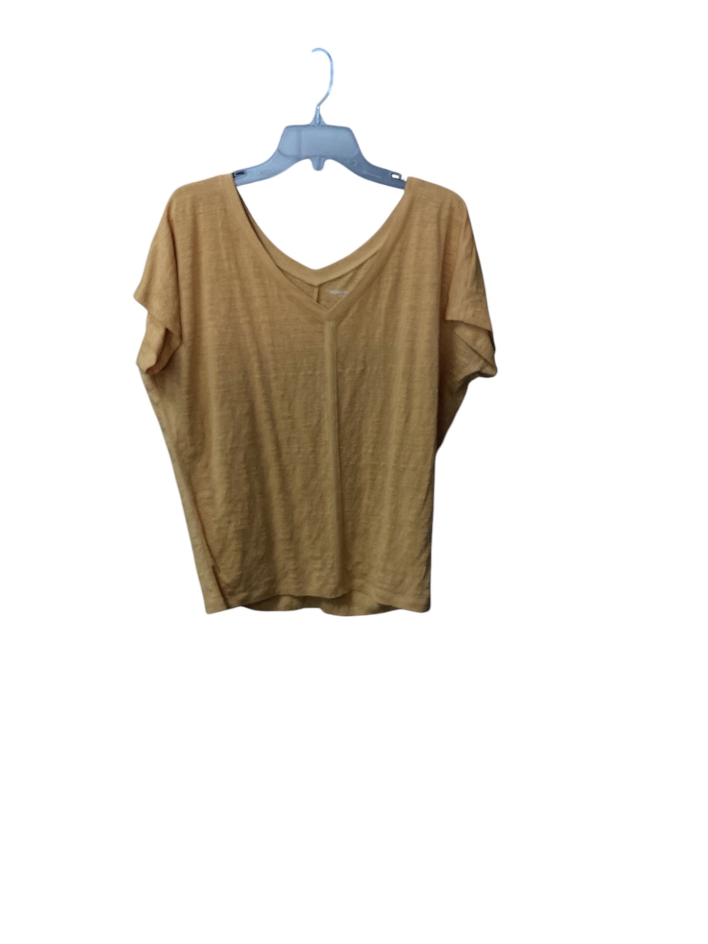 Top Short Sleeve By Eileen Fisher In Yellow, Size: S