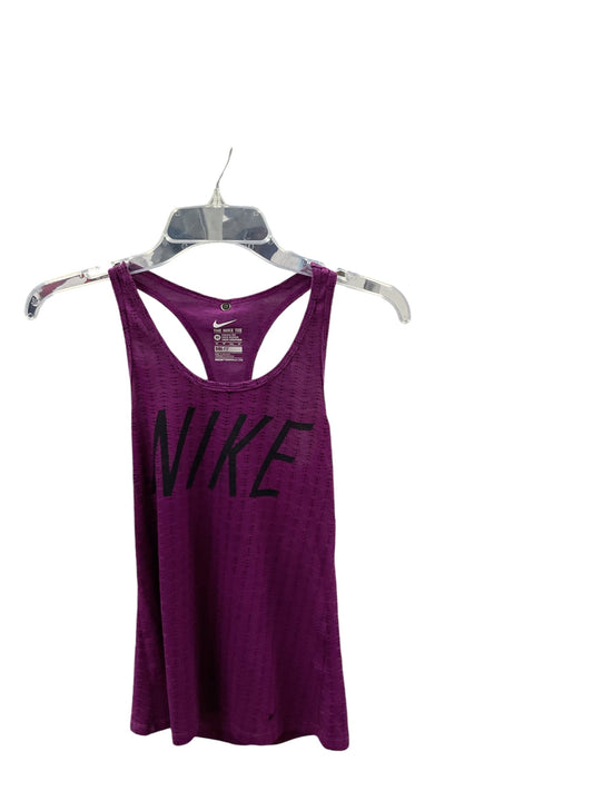 Athletic Tank Top By Nike Apparel In Purple, Size: Xs