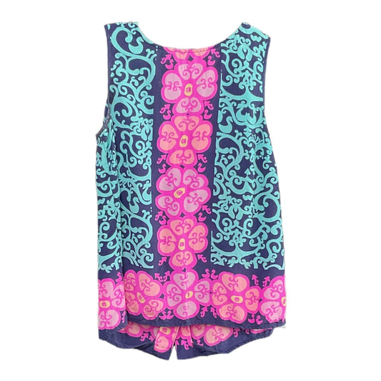 Blue & Pink Top Sleeveless Lilly Pulitzer, Size Xs