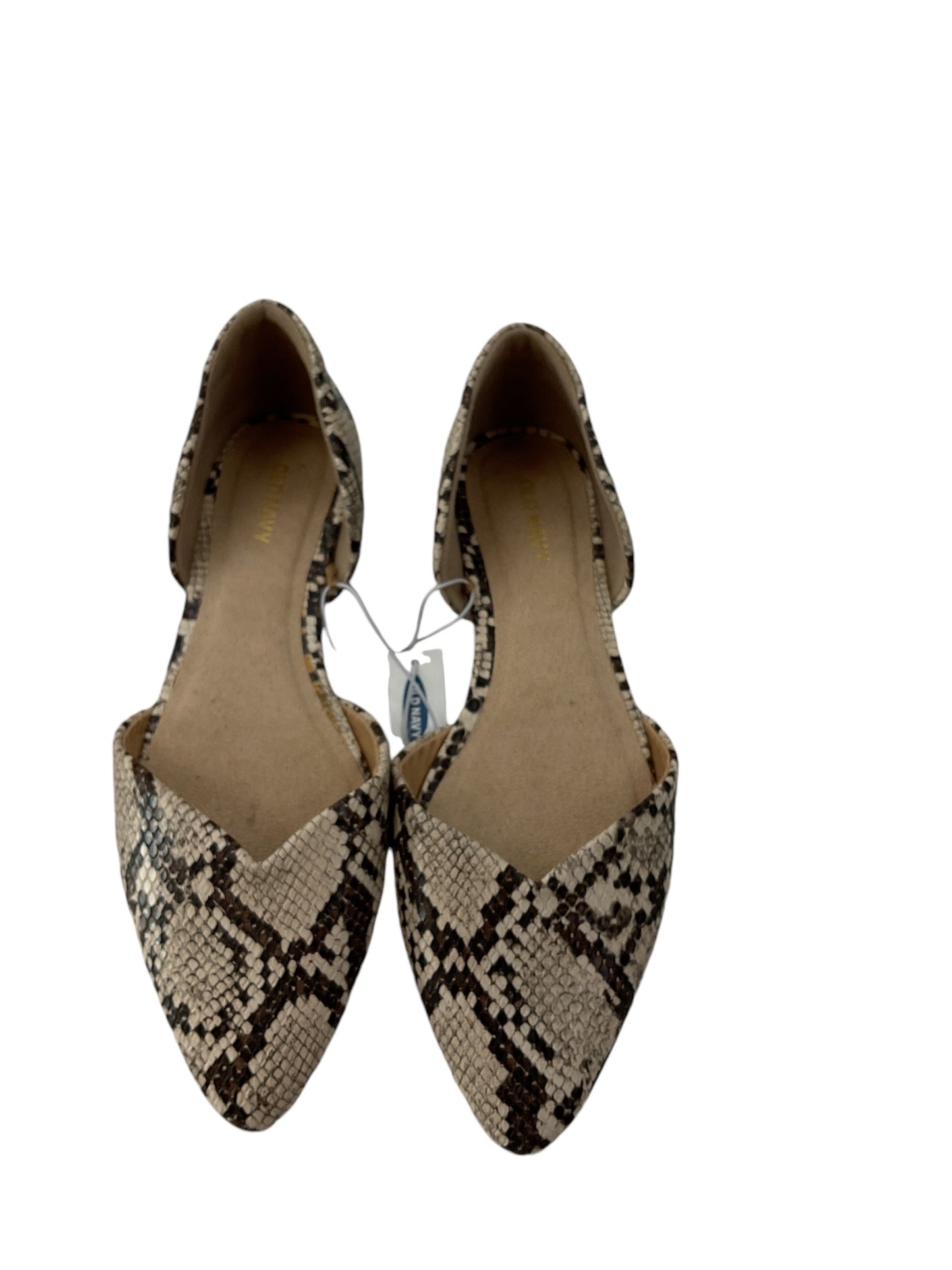 Shoes Flats By Old Navy In Snakeskin Print, Size: 7