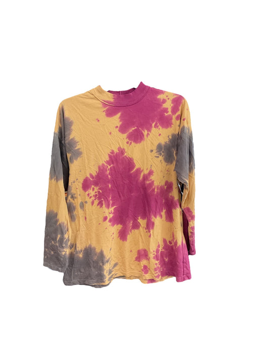 Top Long Sleeve By We The Free In Tie Dye Print, Size: Xs