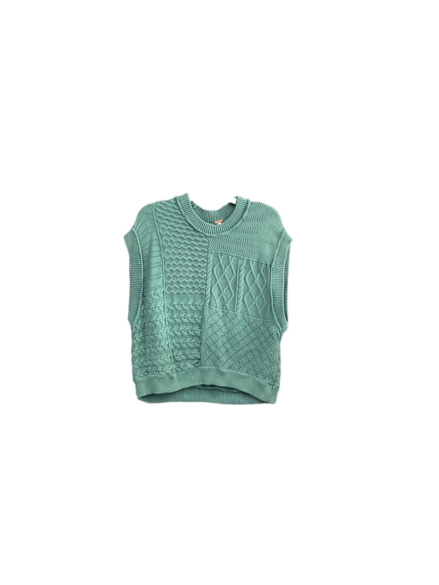 Vest Sweater By Free People In Green, Size: S