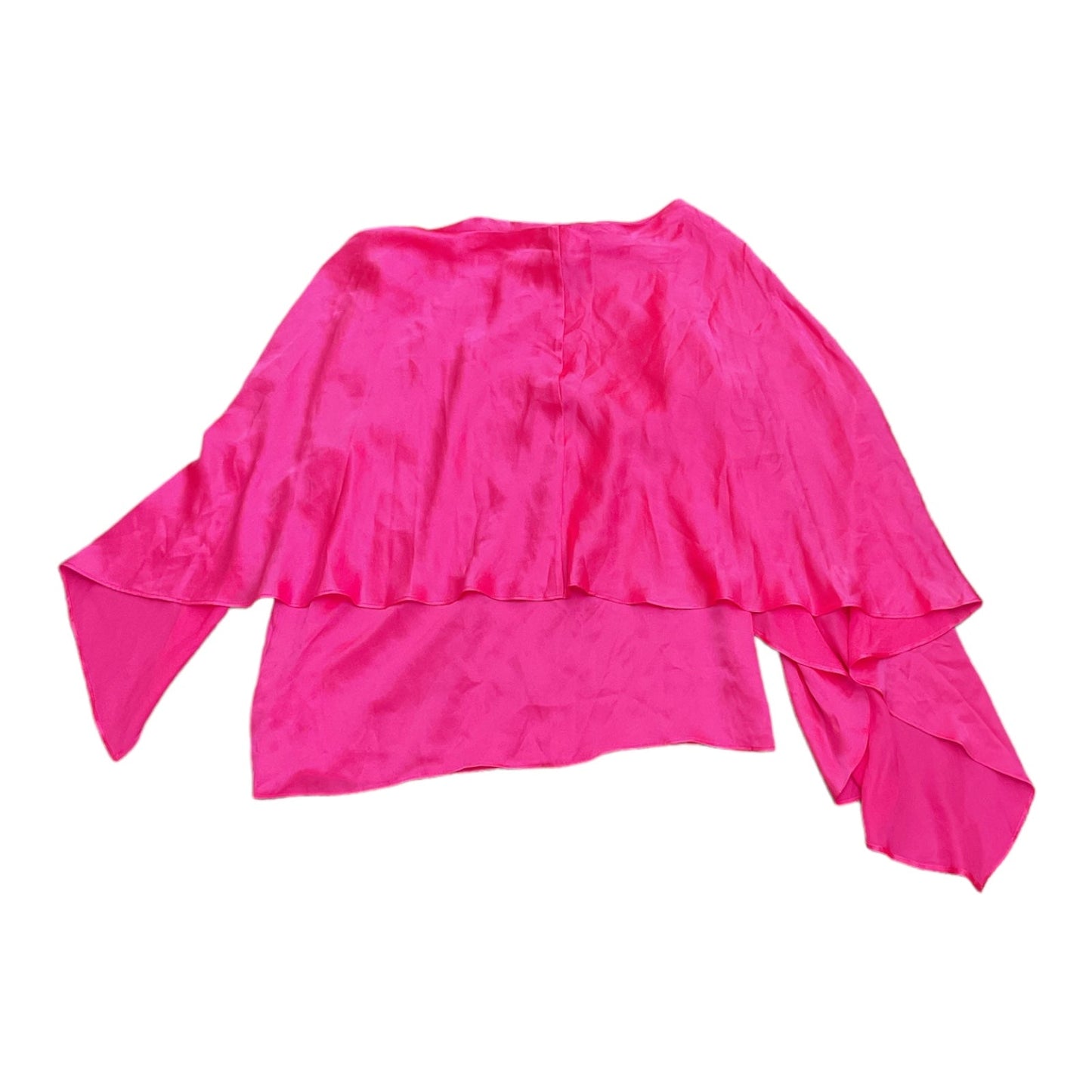 Top Long Sleeve By Halston In Pink, Size: L