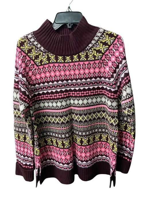 Sweater By New York And Co In Pink & Purple, Size: M