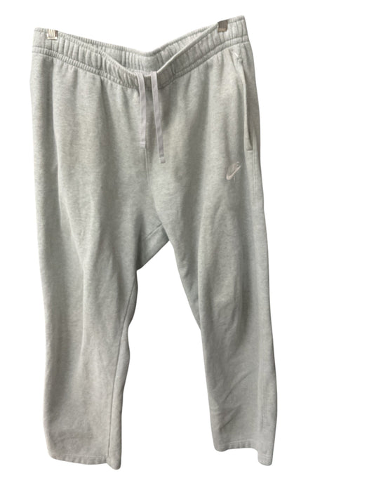 Athletic Pants By Nike In Grey, Size: L