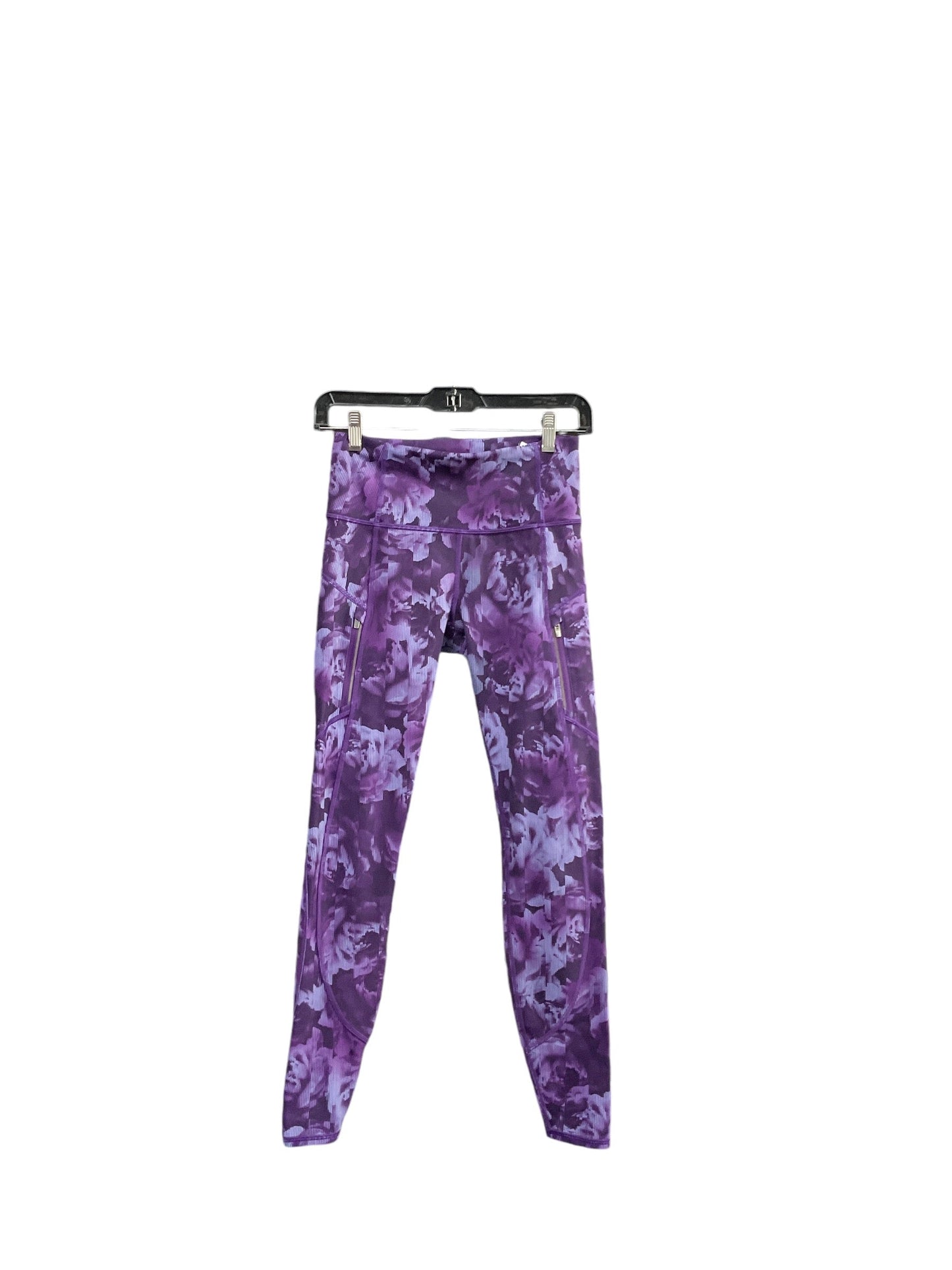 Athletic Leggings By Athleta In Purple, Size: Xs