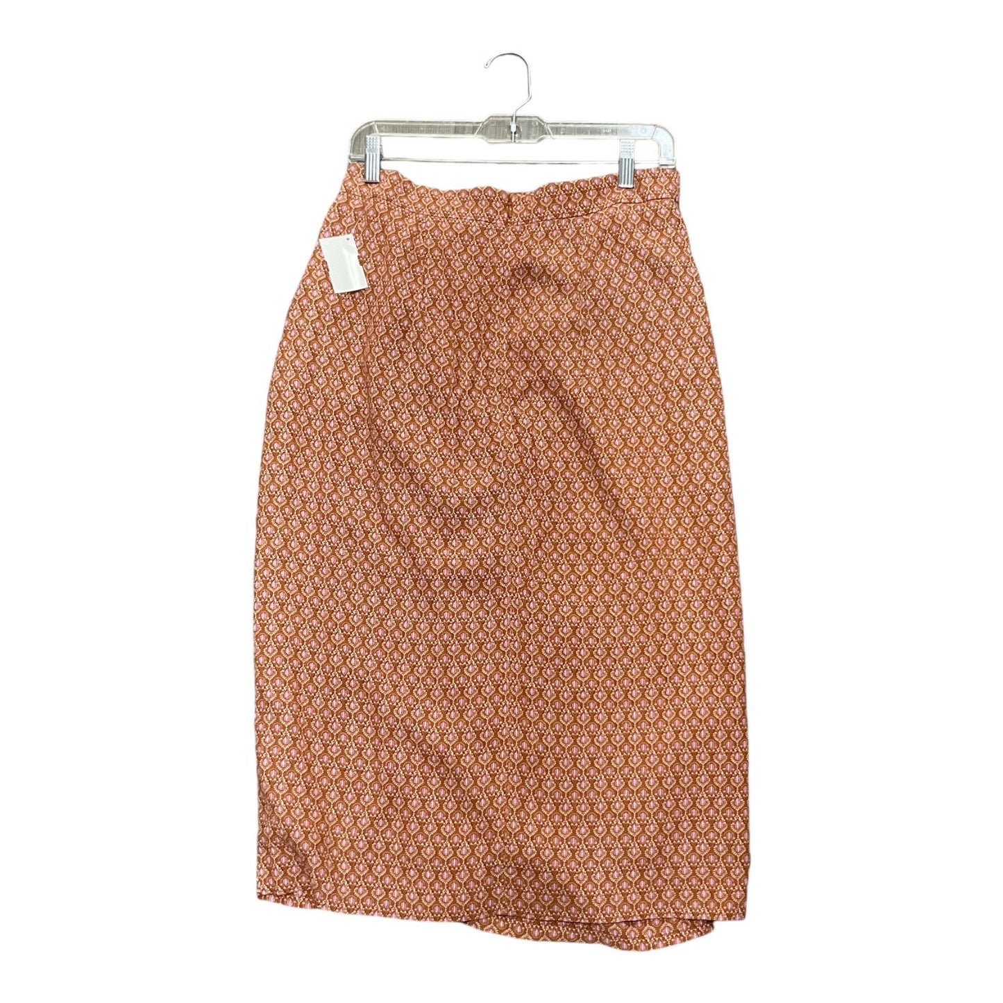 Skirt Midi By Ann Taylor In Brown & Orange, Size: 10