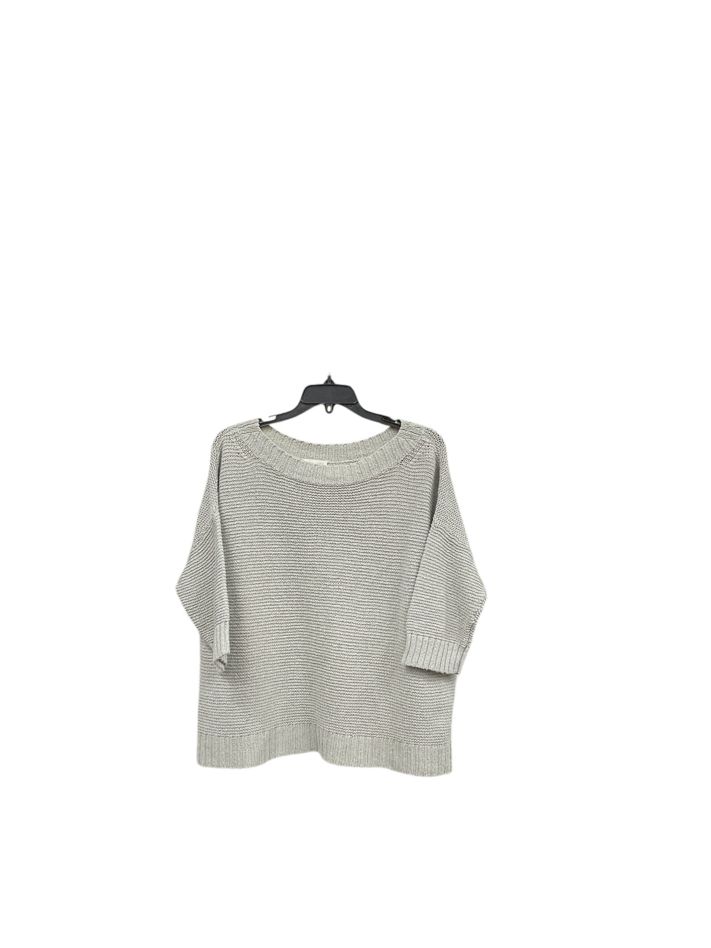 Top 3/4 Sleeve By Eileen Fisher In Grey, Size: M