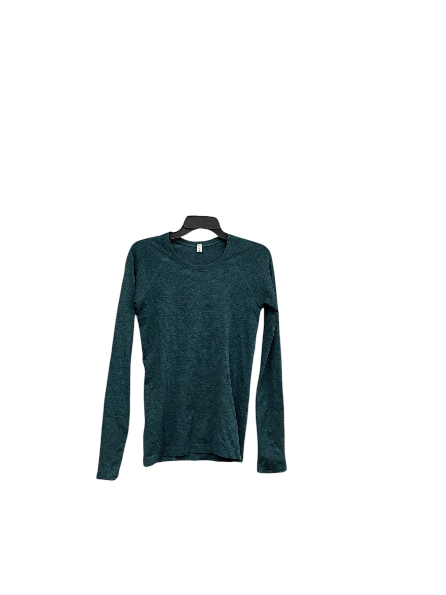 Athletic Top Long Sleeve Crewneck By Lululemon In Teal, Size: 6