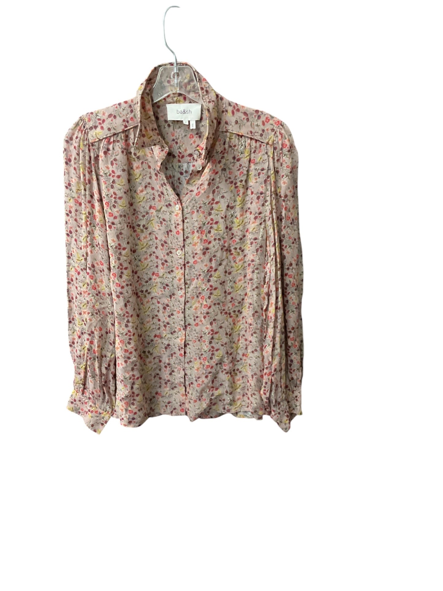 Top Long Sleeve By Cmc In Floral Print, Size: M