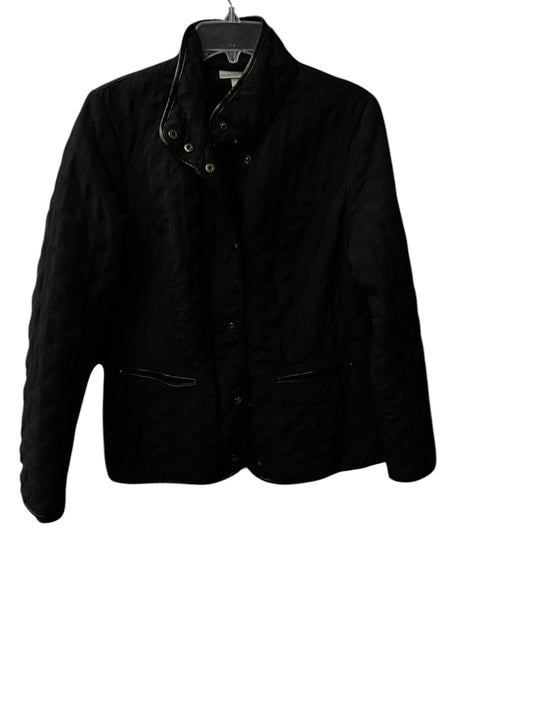 Jacket Puffer & Quilted By Dressbarn In Black, Size: L