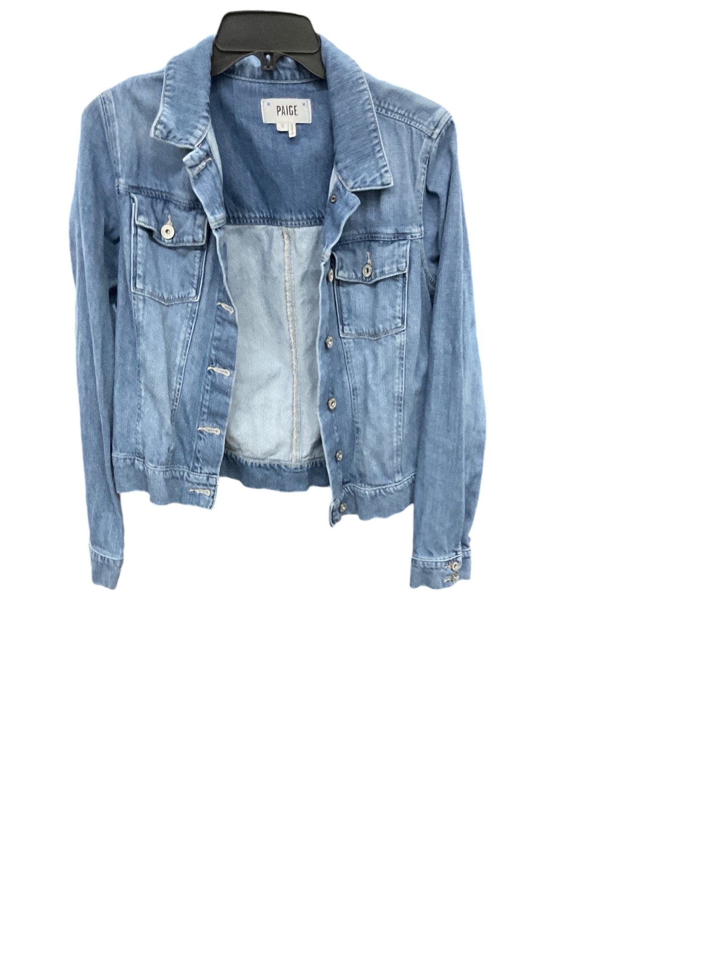 Jacket Denim By Paige In Blue, Size: S