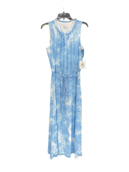 Dress Casual Maxi By Calvin Klein In Blue, Size: M