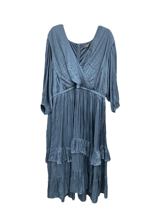 Dress Casual Midi By Lane Bryant In Blue, Size: 24