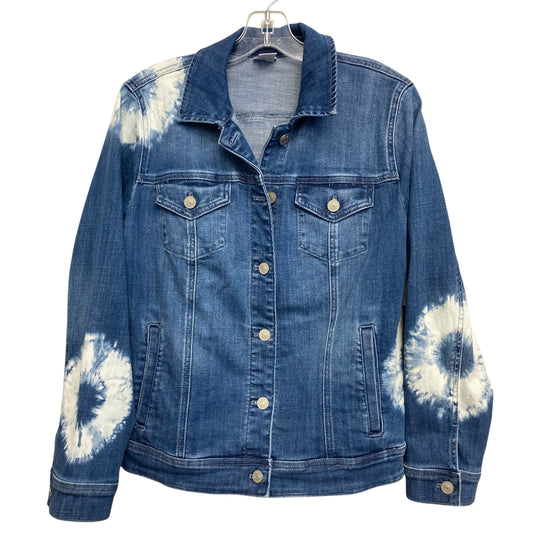 Jacket Denim By Chicos In Blue Denim, Size:M