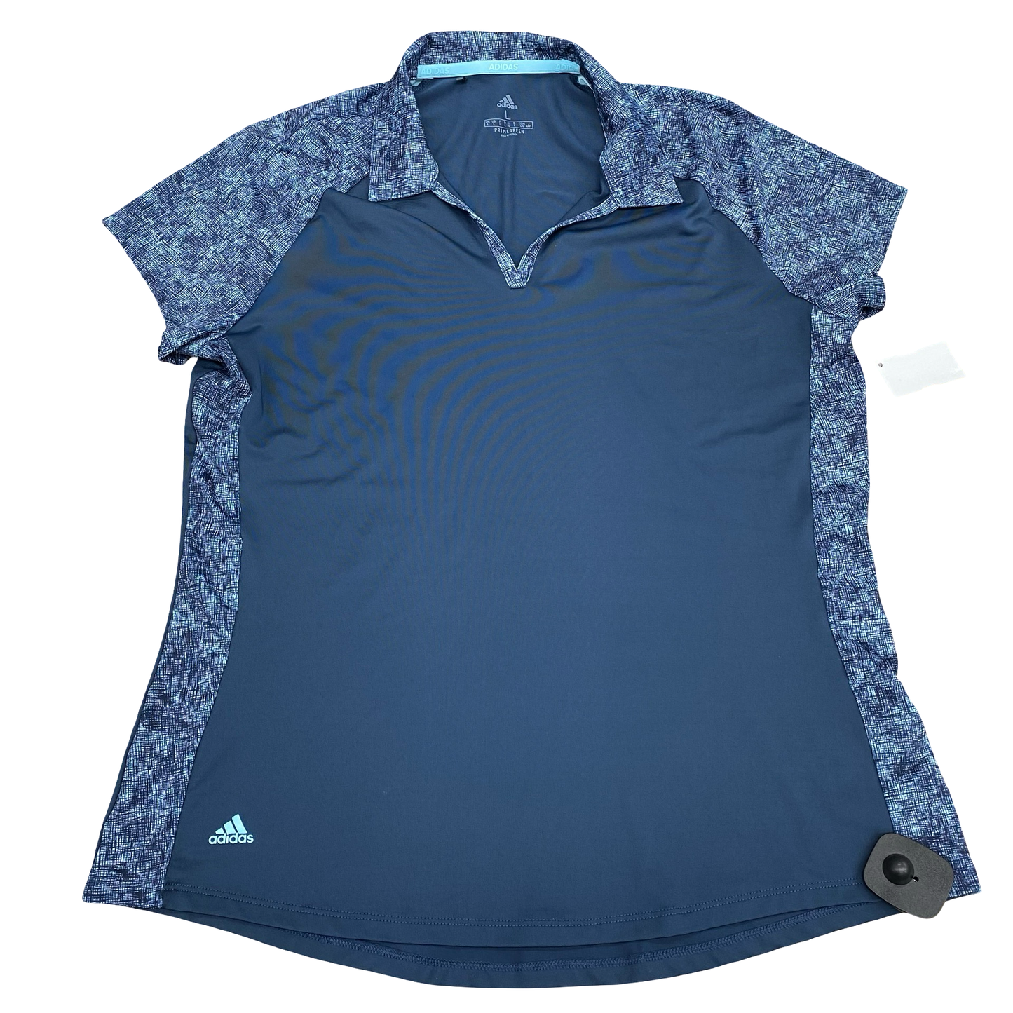 Athletic Top Ss By Adidas In Navy, Size:L