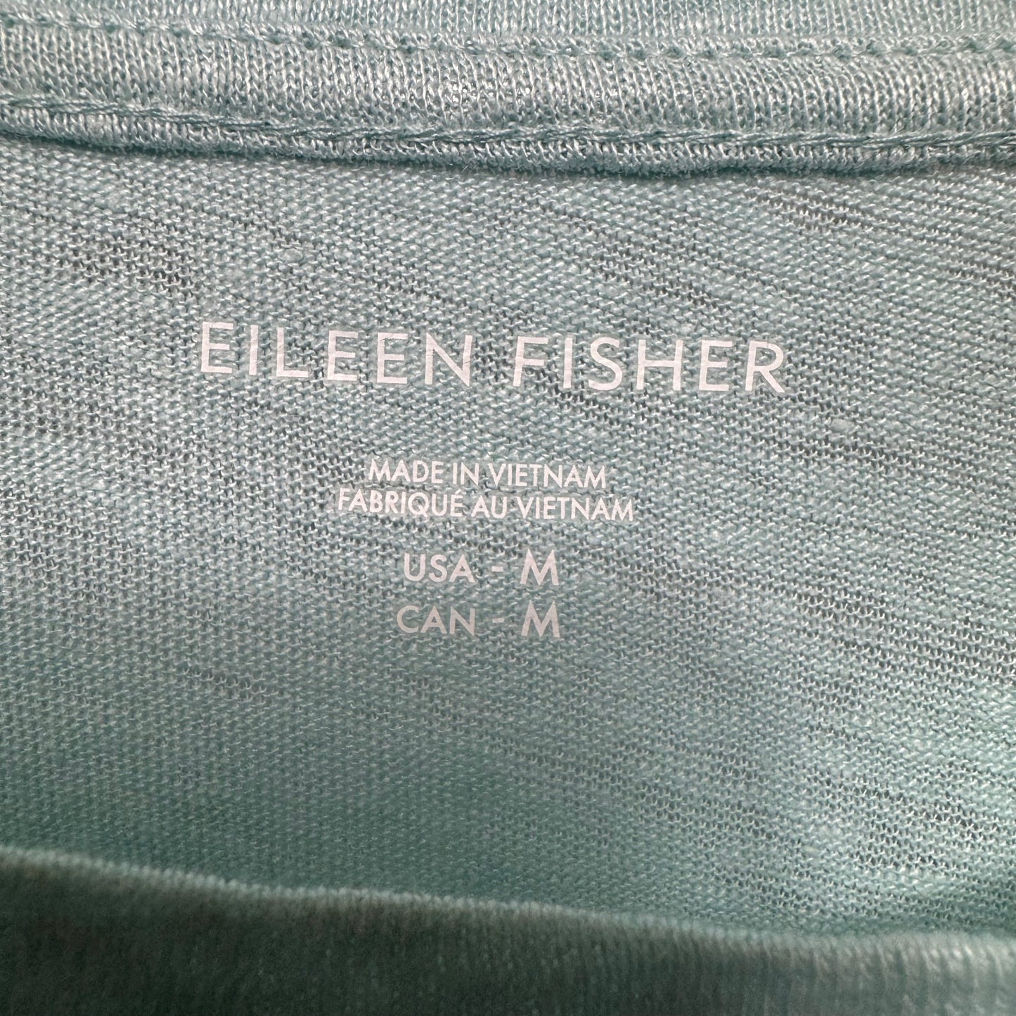 Organic Linen Jersey Crew Neck Top By Eileen Fisher In Aqua, Size: M