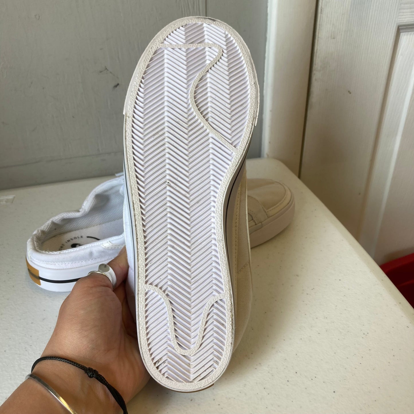 Shoes Athletic By Nike Apparel In White, Size:8