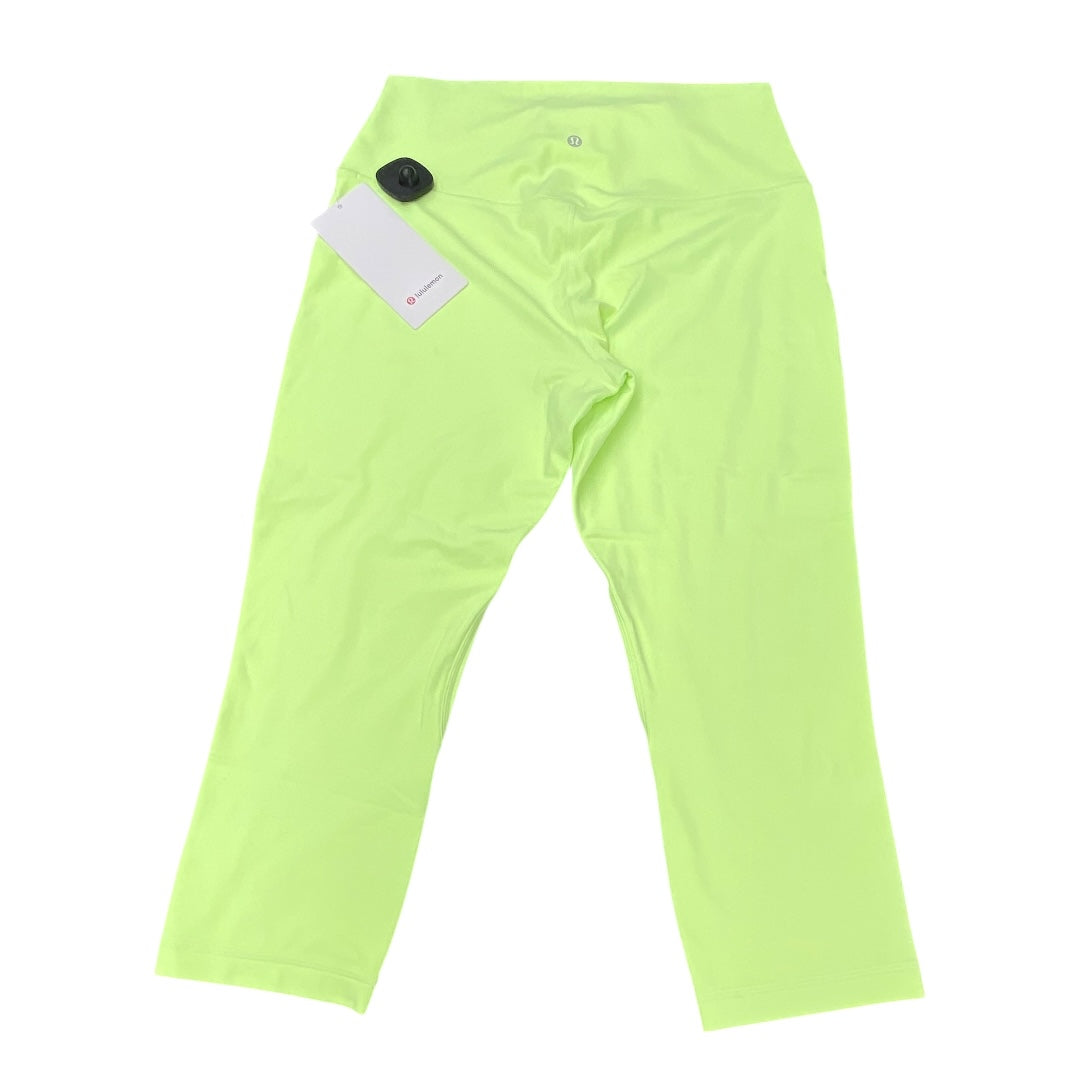 Athletic Leggings Capris By Lululemon In Green, Size:12