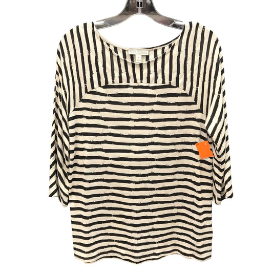 Top Ls By Dana Buchman In Striped Pattern, Size:M