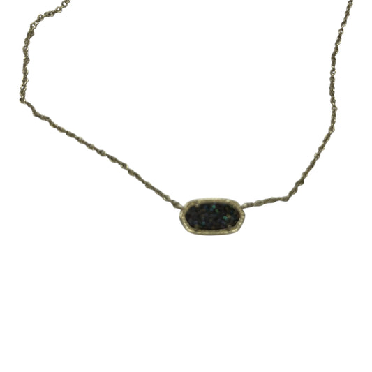 Necklace Pendant By Kendra Scott In Gold & Grey