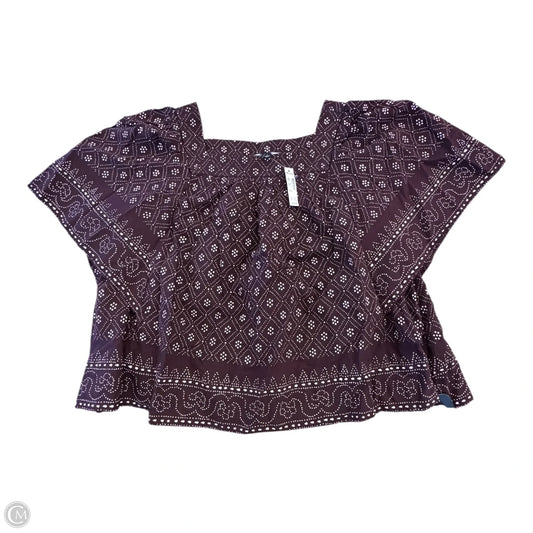Top Short Sleeve By Madewell In Purple, Size: S
