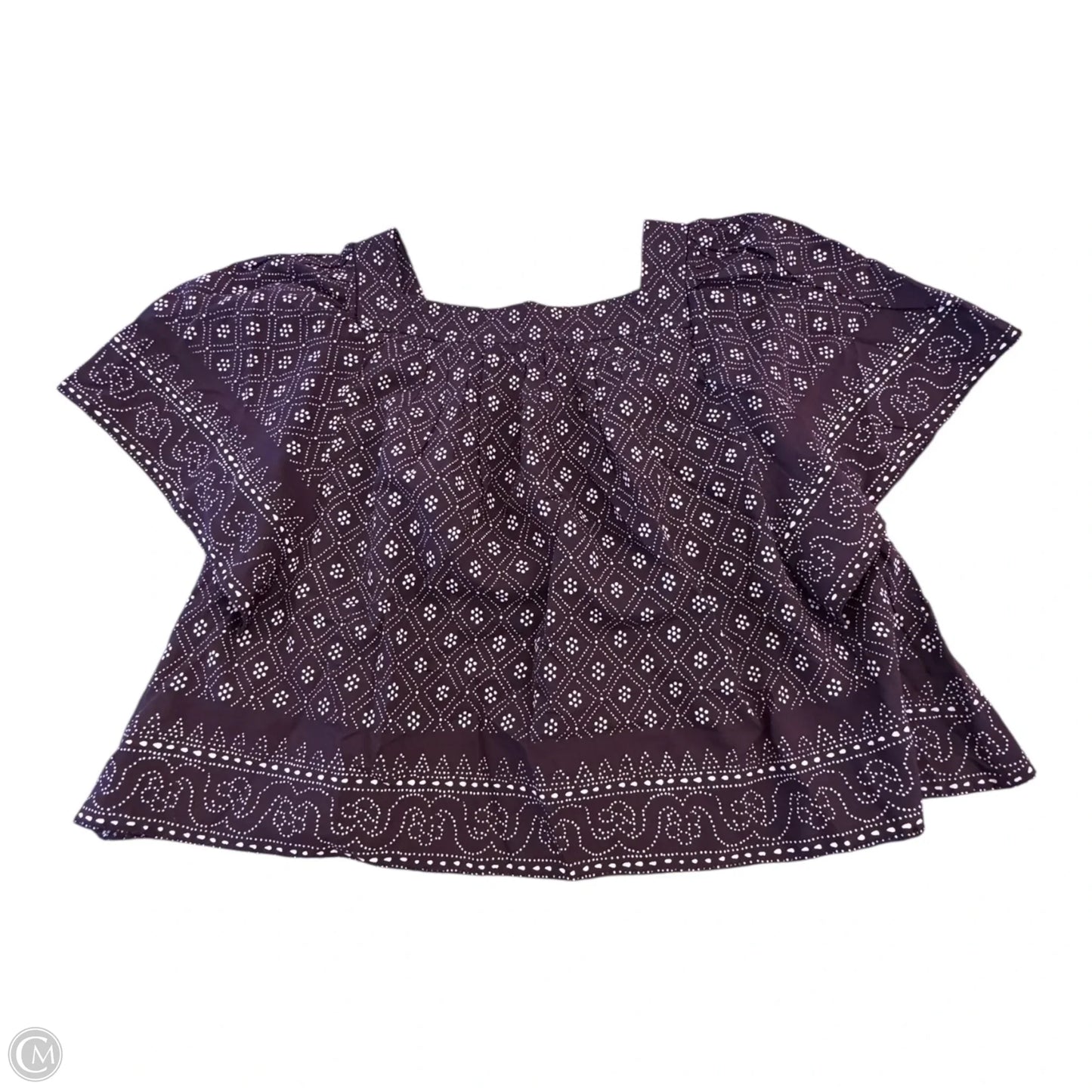 Top Short Sleeve By Madewell In Purple, Size: S