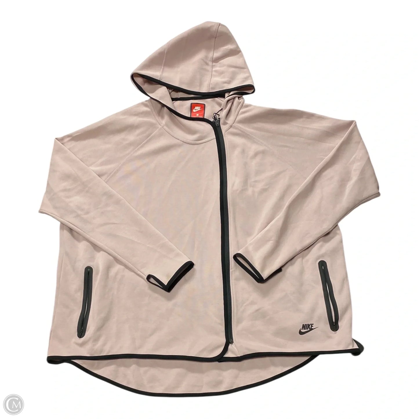 Athletic Jacket By Nike In Purple, Size: 3x