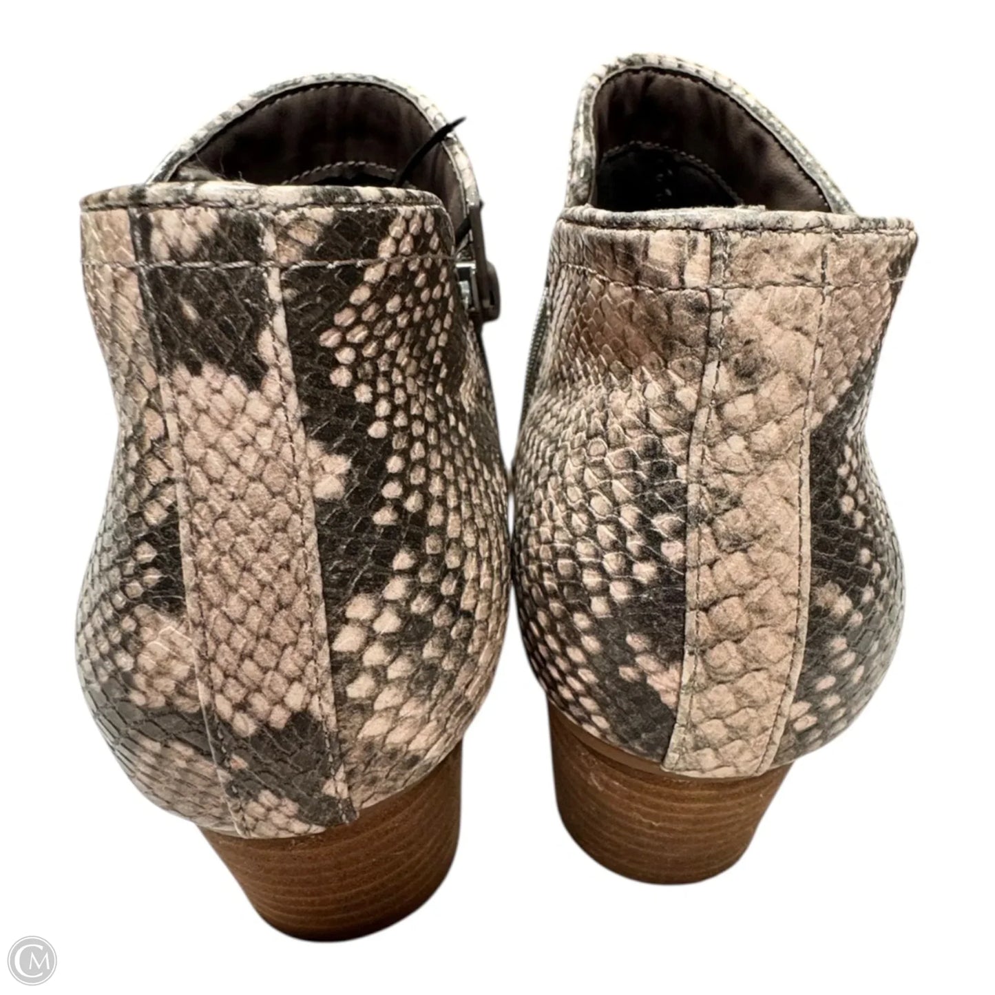 Boots Ankle Heels By Fergie In Animal Print, Size: 8.5