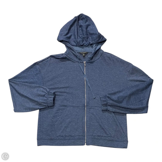 Top Long Sleeve By Banana Republic In Blue, Size: M