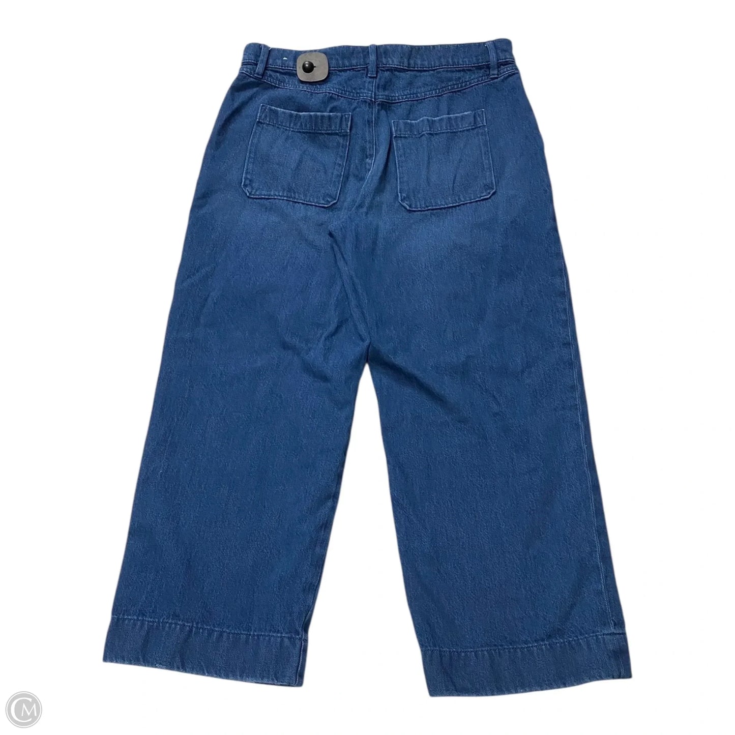 Jeans Cropped By Loft In Blue Denim, Size: 8