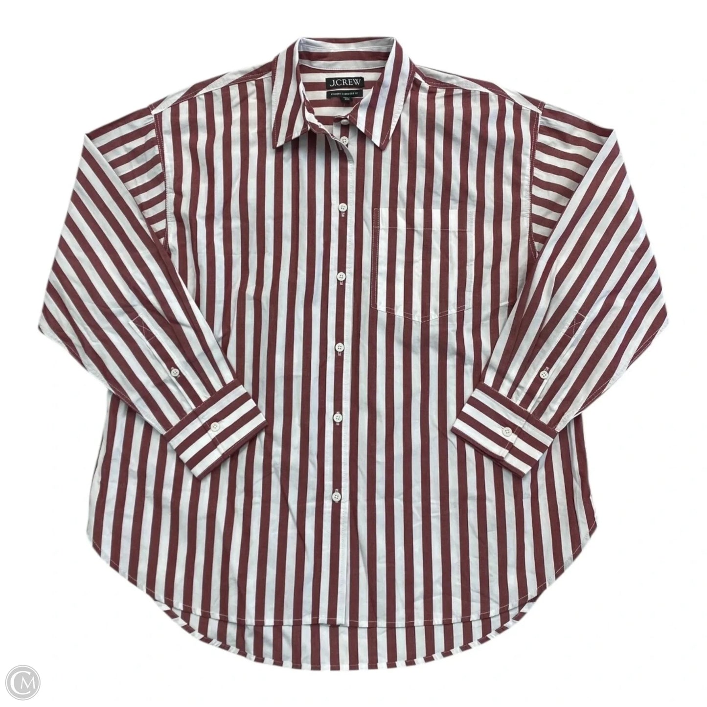 Top Long Sleeve By J. Crew In Striped Pattern, Size: S