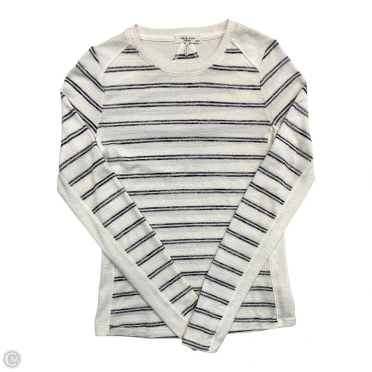Top Long Sleeve By Rag And Bone In Striped Pattern, Size: Xs