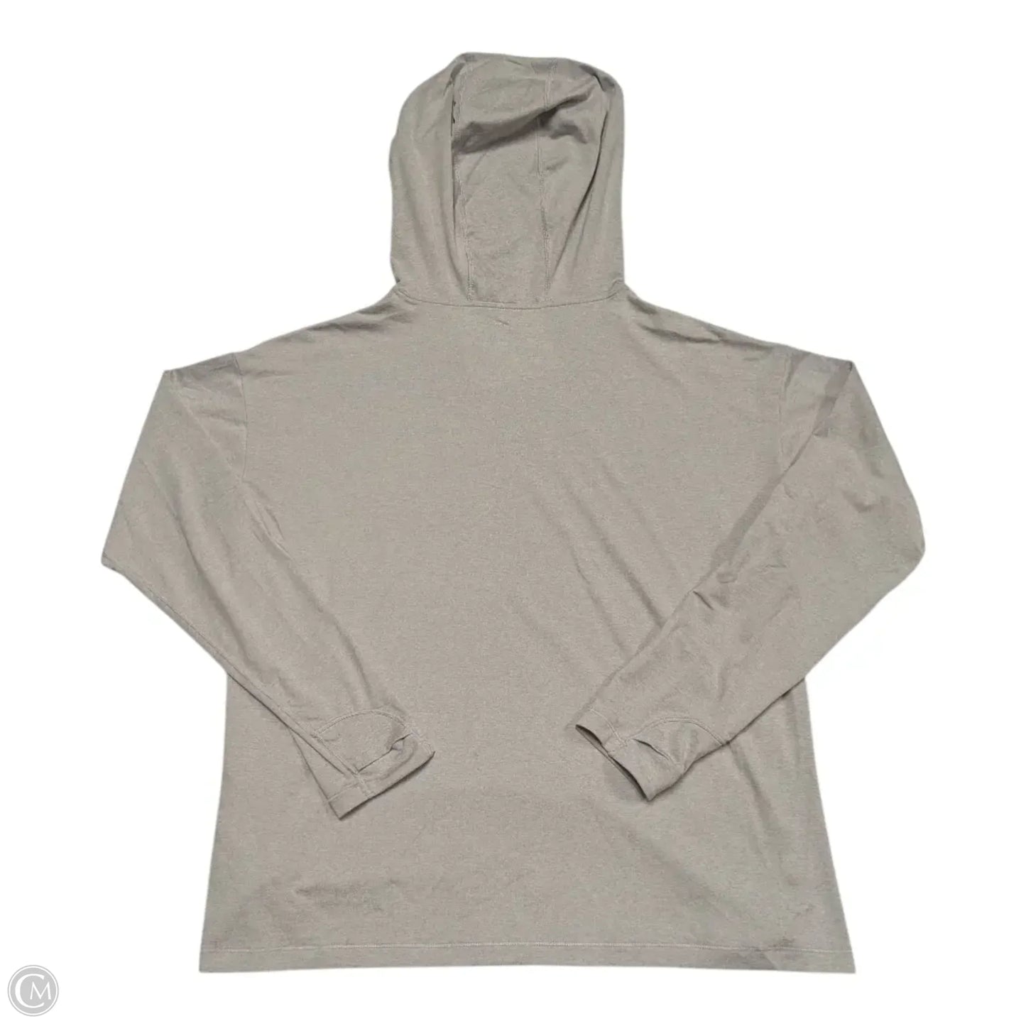 Athletic Top Long Sleeve Hoodie By Athleta In Grey, Size: L
