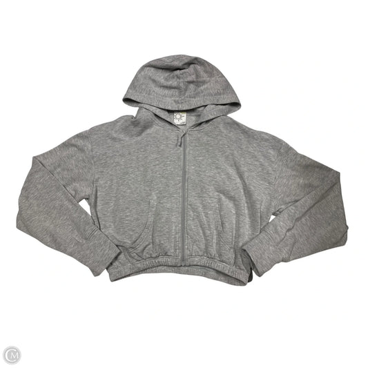 Athletic Sweatshirt Hoodie By Aerie In Grey, Size: M