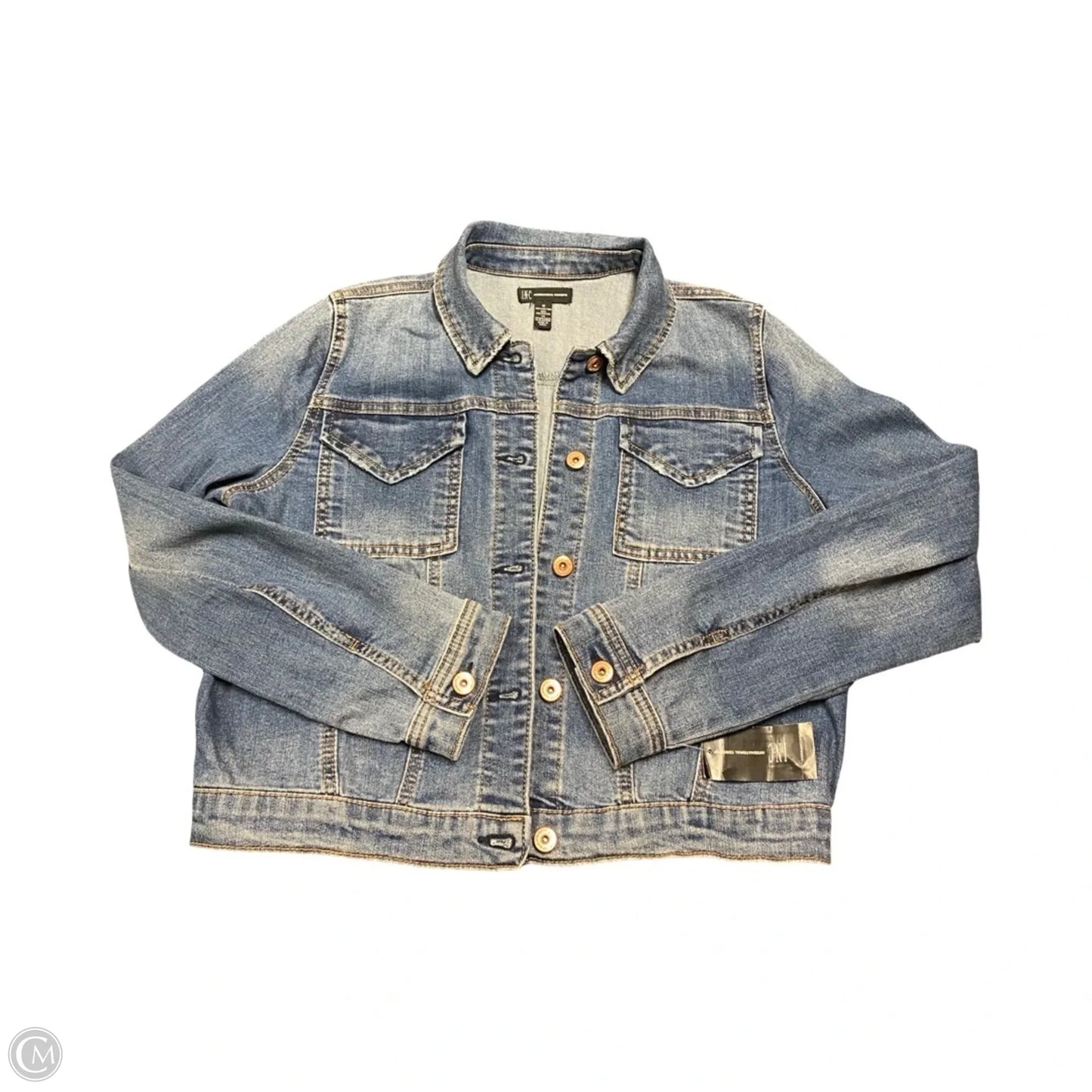 Jacket Denim By Inc In Blue Denim, Size: M