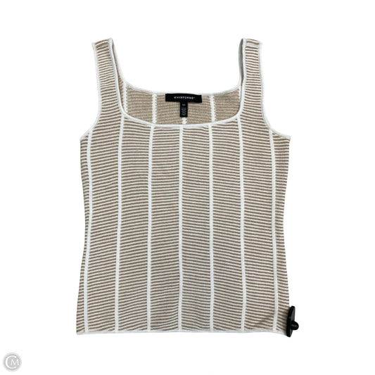 Top Sleeveless By White House Black Market In Gold & Tan, Size: Xs