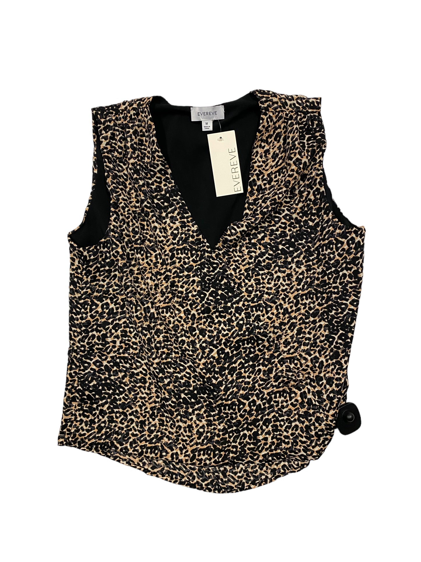 Animal Print Top Sleeveless Evereve, Size M