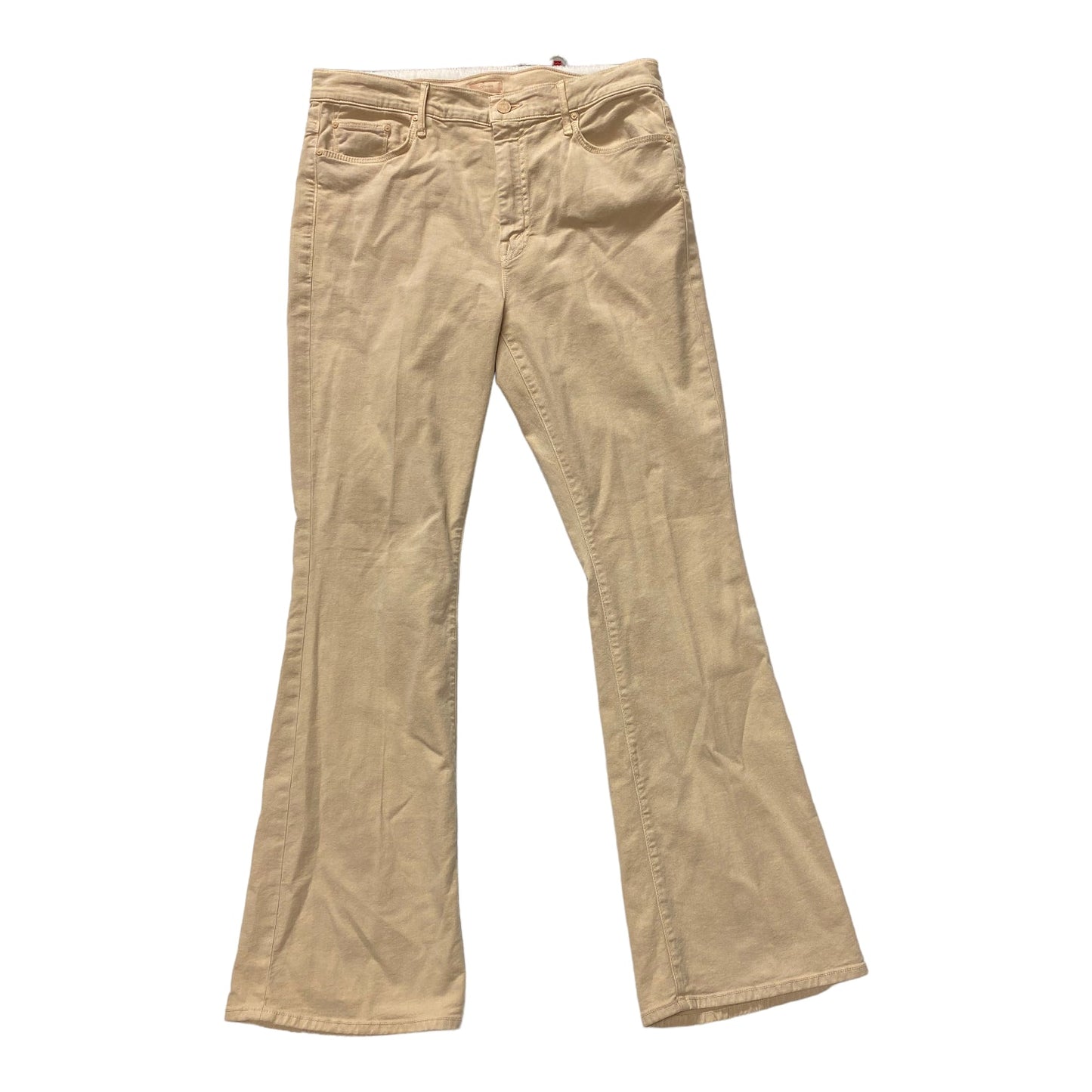 Tan Jeans Flared Mother, Size 16
